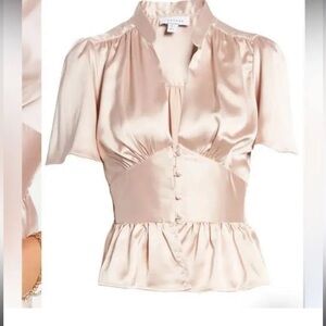 Topshop beautiful satin top - worn once!